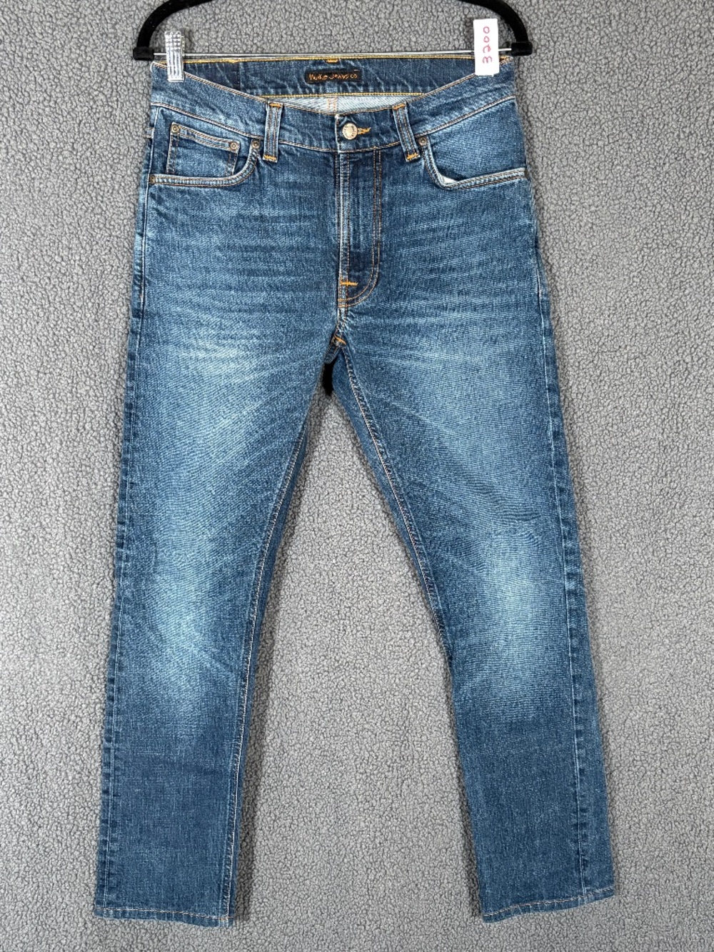 Nudie Lean Dean Slim Tapered Dark Worn Navy Jeans - Men's Size 30*32(Fit 30*29)